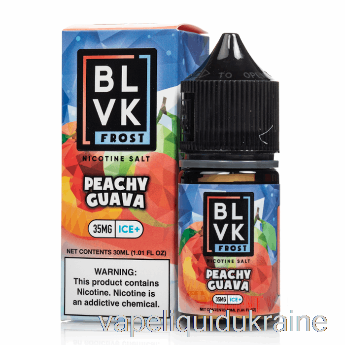 Vape Liquid Ukraine Peachy Guava - BLVK Frost Salts - 30mL 50mg